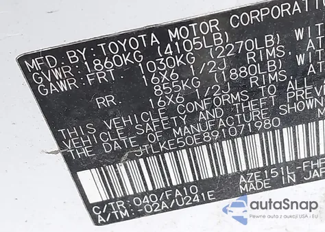 2009 Scion Xb from USA, damaged, VIN JTLKE50E891071980